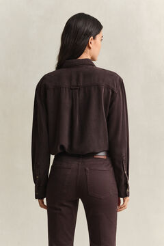 Denim Twill Ranger Shirt — DEEP BROWN 2