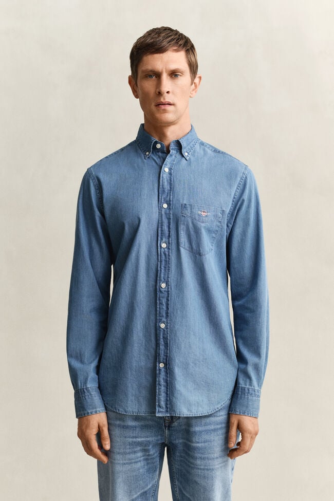 Regular Fit Indigo Shirt