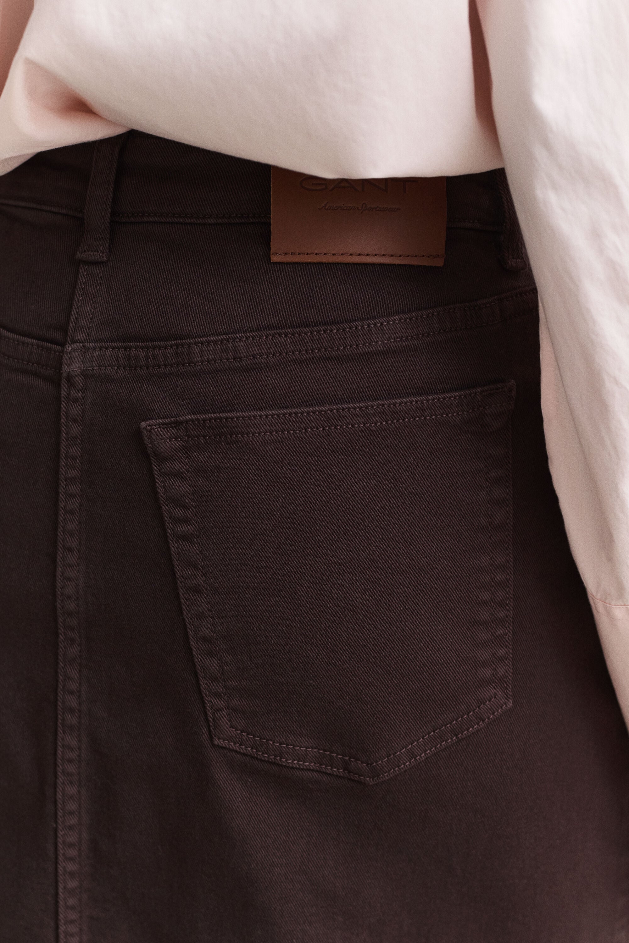 Twill Colored Pencil Skirt