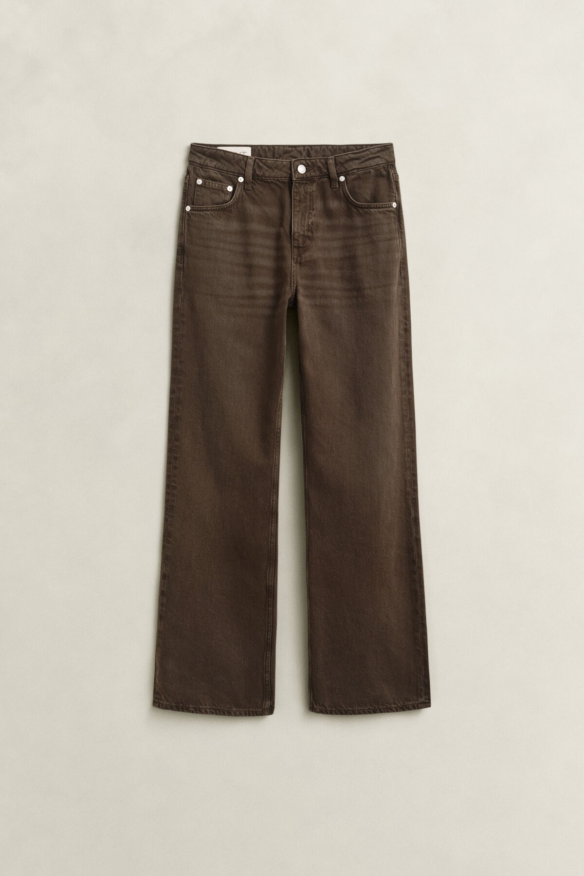 Relaxed Colored Jeans — SHADOW BROWN
