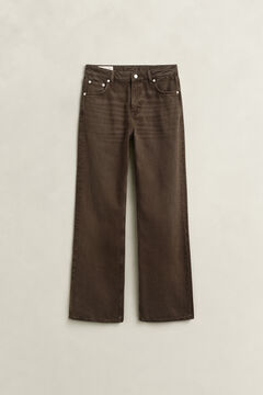 Relaxed Colored Jeans — SHADOW BROWN 1