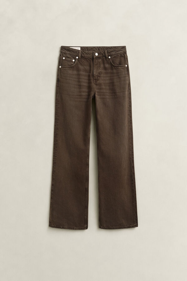 Relaxed Colored Jeans — SHADOW BROWN