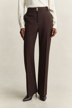 Flared Nautical Pants — DEEP BROWN 5
