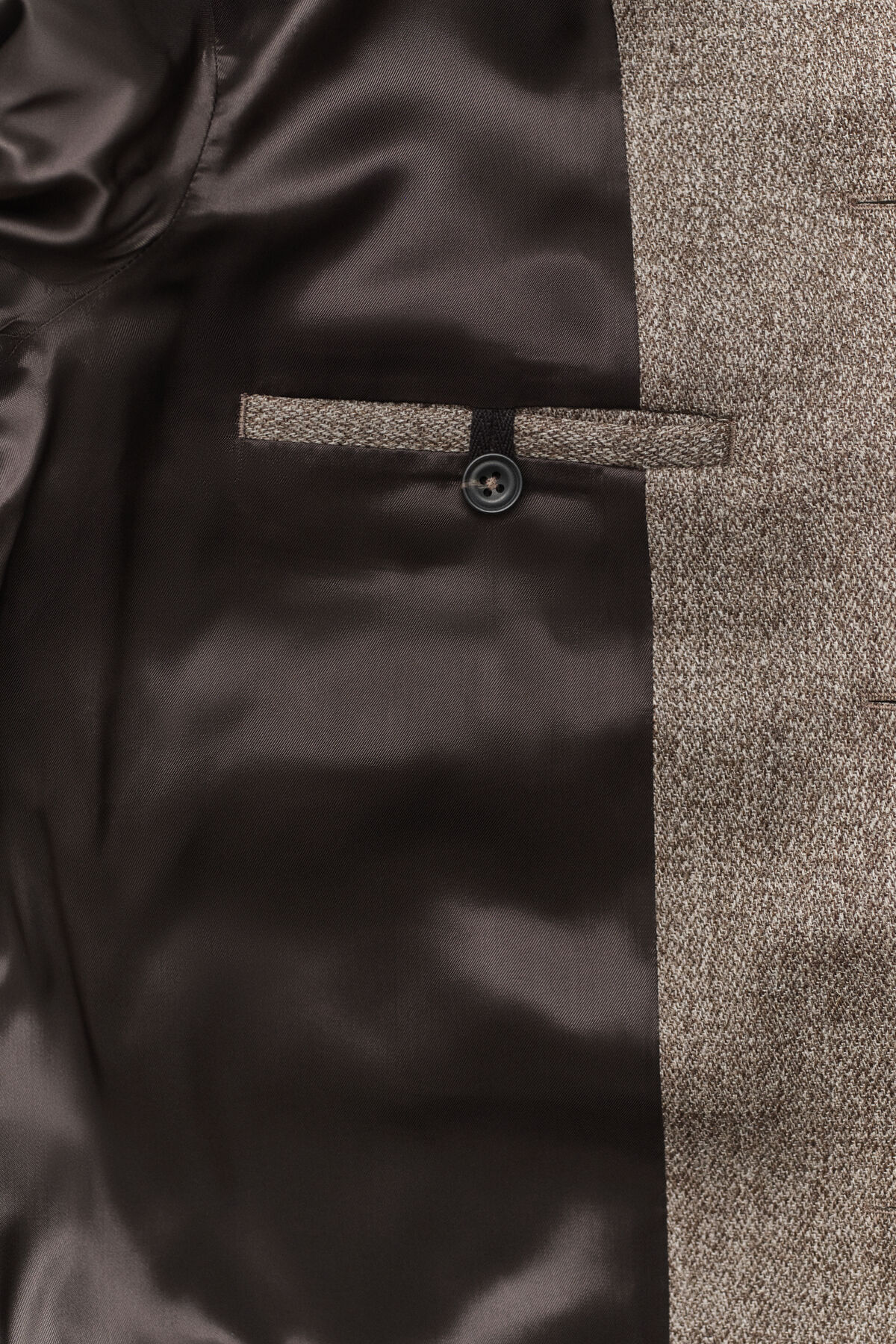 Mélange Wool Jacket — FADED TAUPE