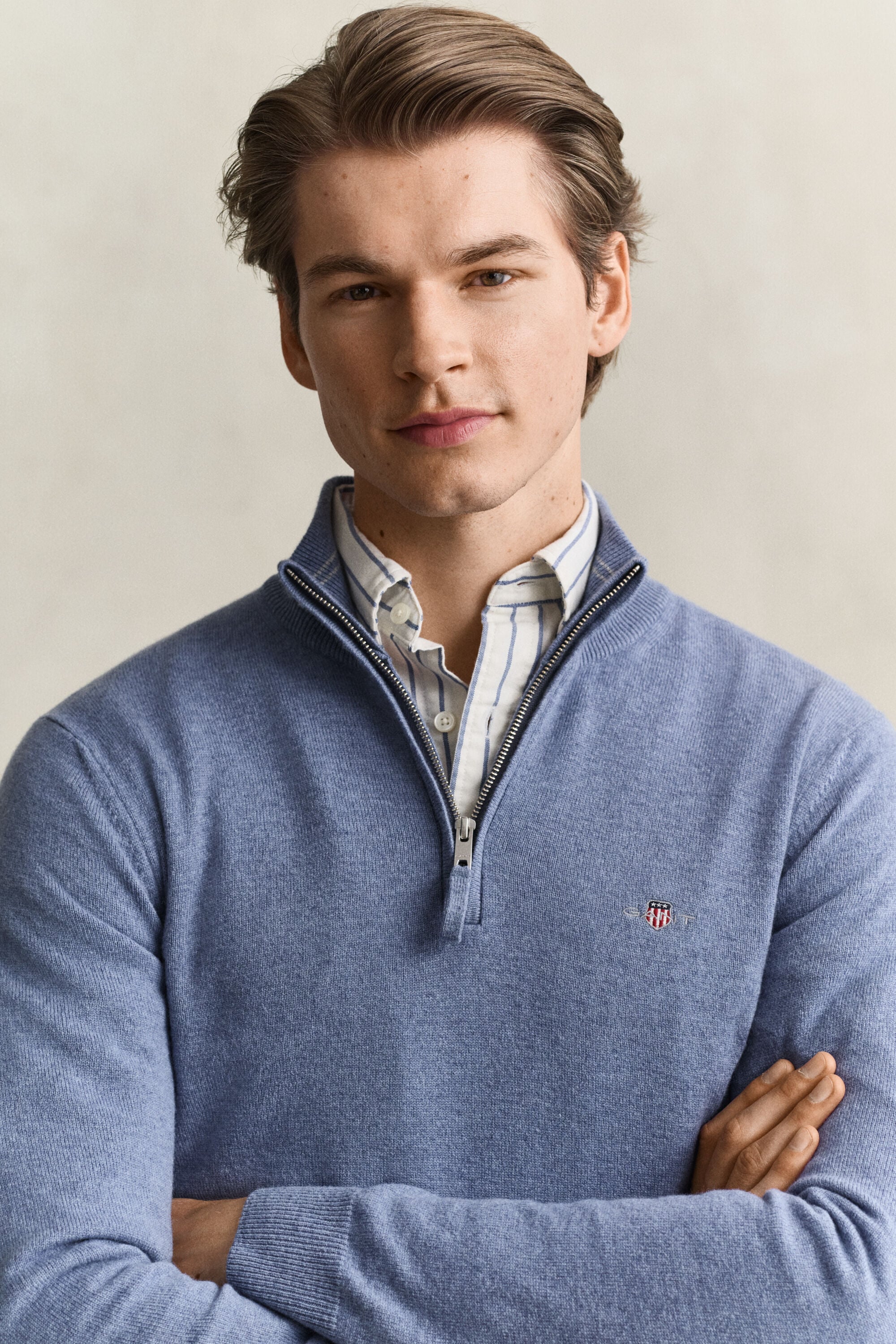Lambswool Half-Zip Sweater