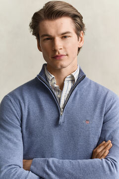 Lambswool Half-Zip Sweater — BLUE HORIZON 3