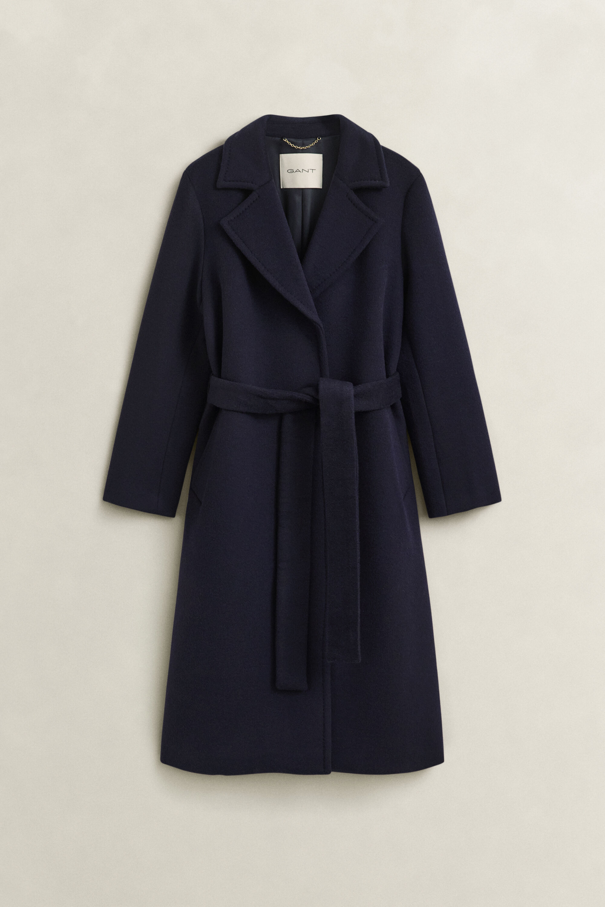 Belted Wool Blend Coat