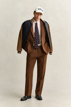 Gant x Yale Wool Corduroy Suit Pants — MAHOGANY BROWN 6