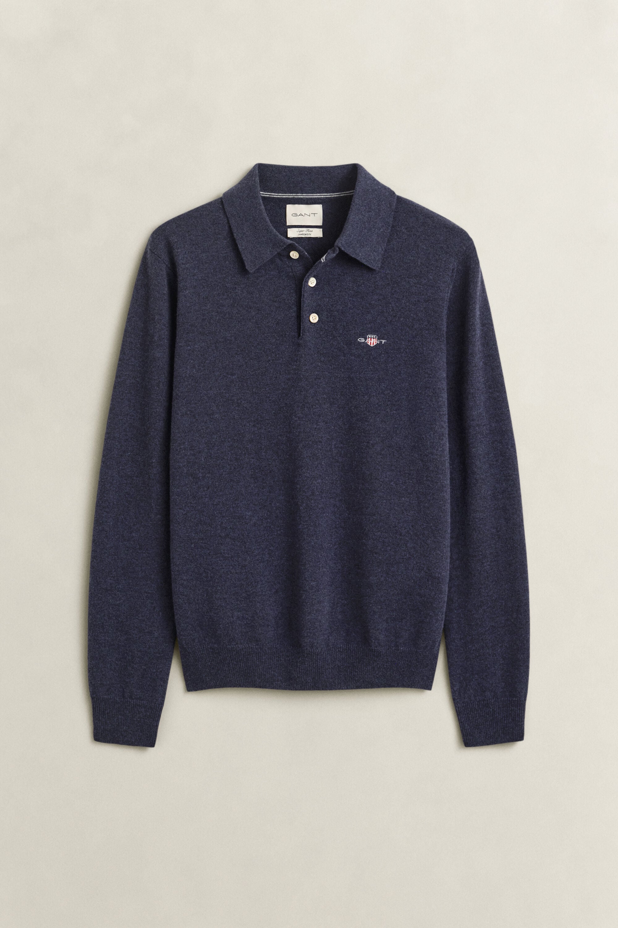 Superfine Lambswool Polo Sweater