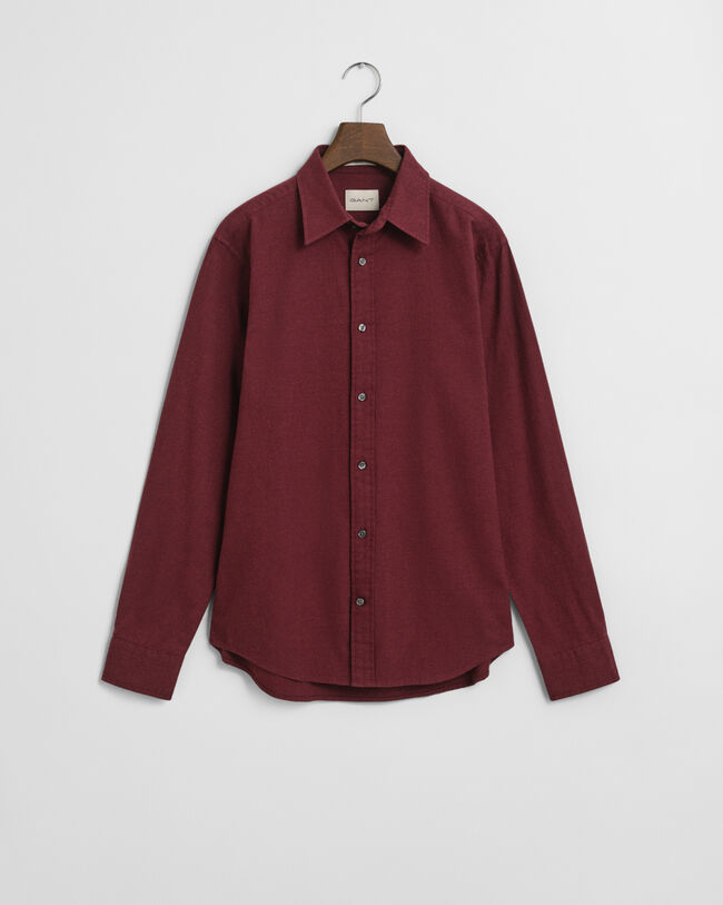 Regular Fit Melange Flannel Shirt