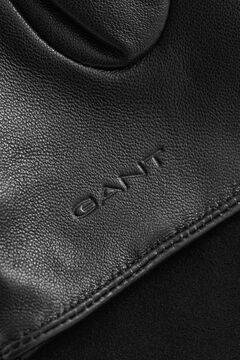 Leather Suede Gloves — BLACK 1