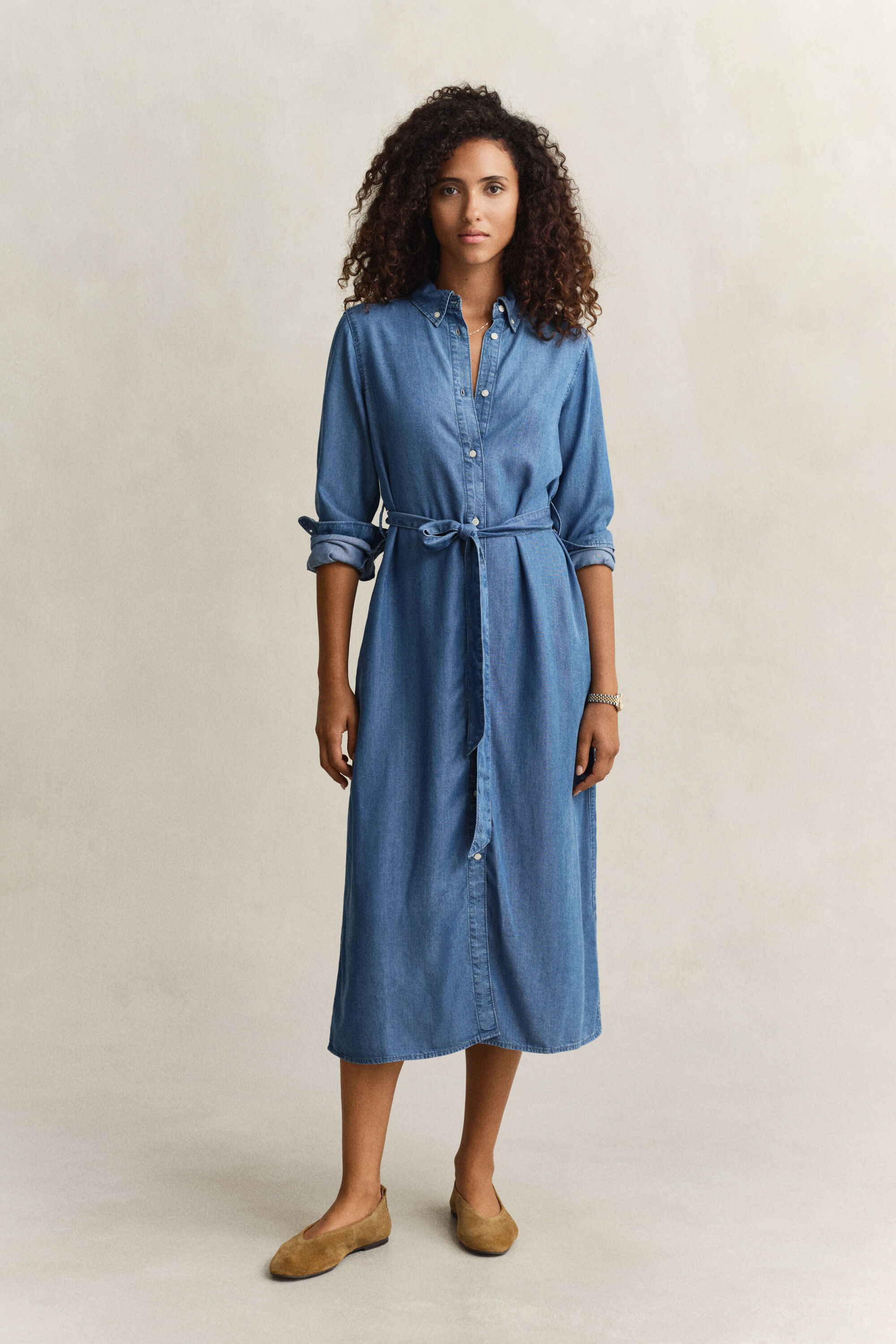 Chambray Shirt Dress