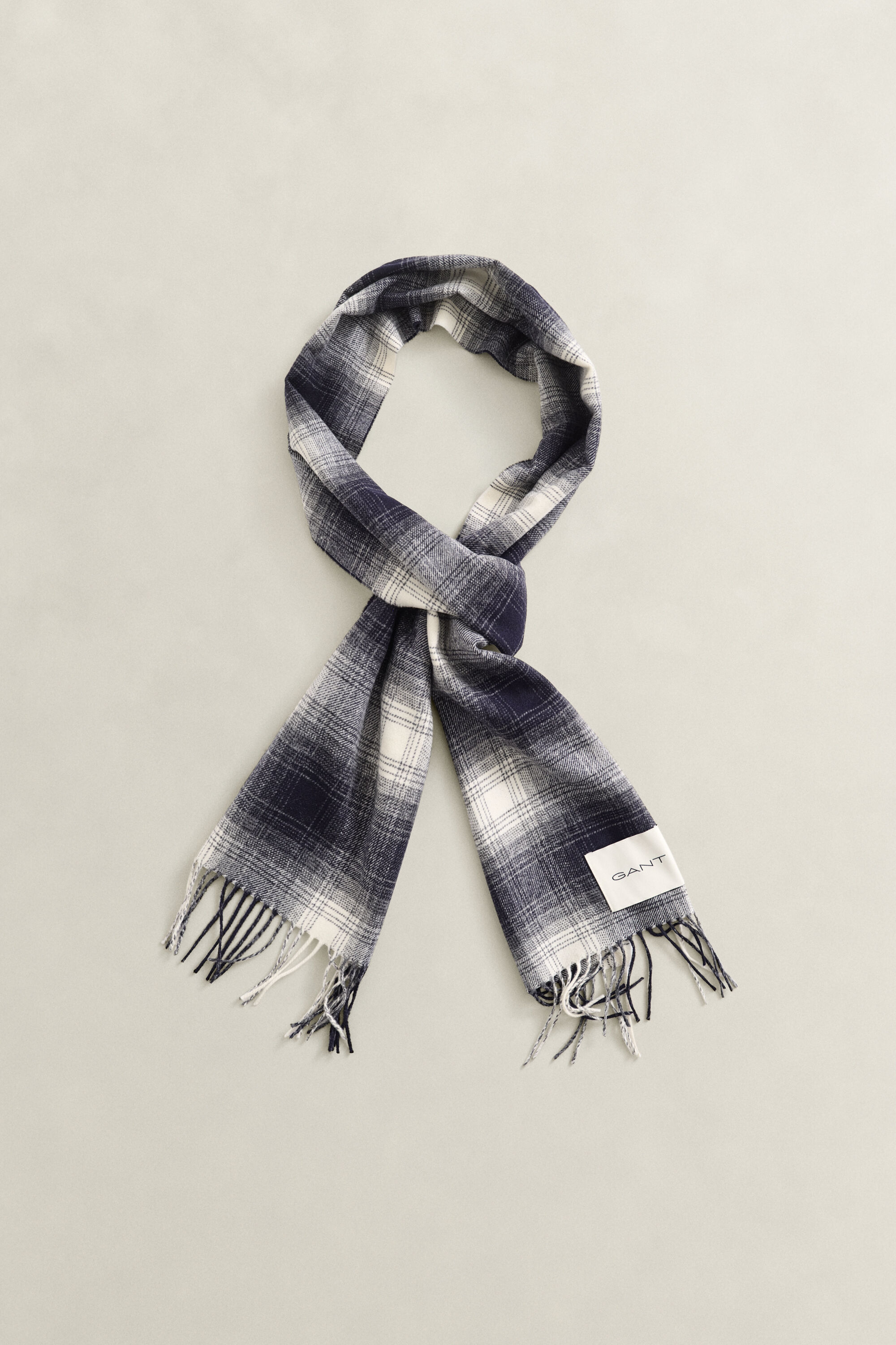 Checked Wool Scarf