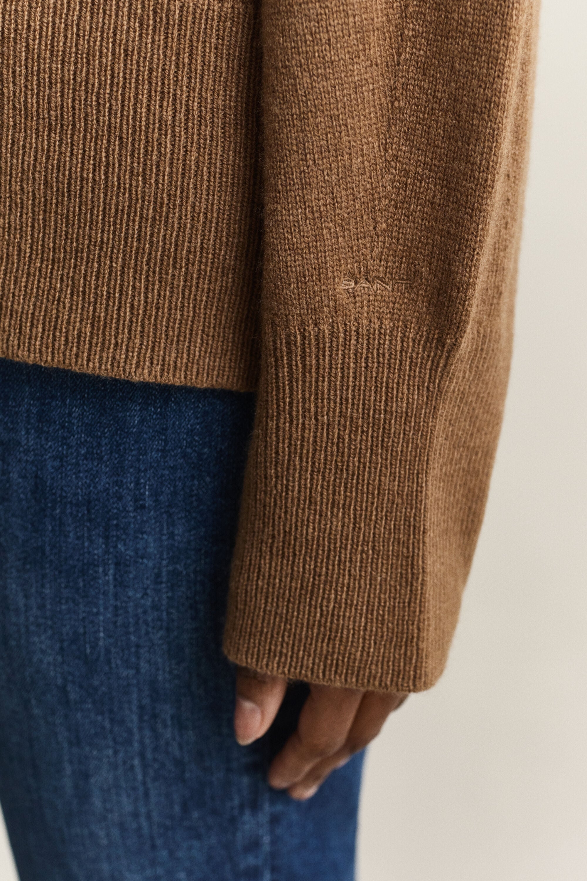 Wool Cashmere Crew Neck Sweater