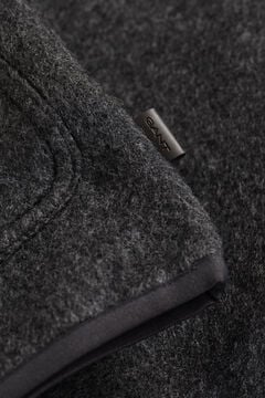 Fleece Vest — CHARCOAL MELANGE 1