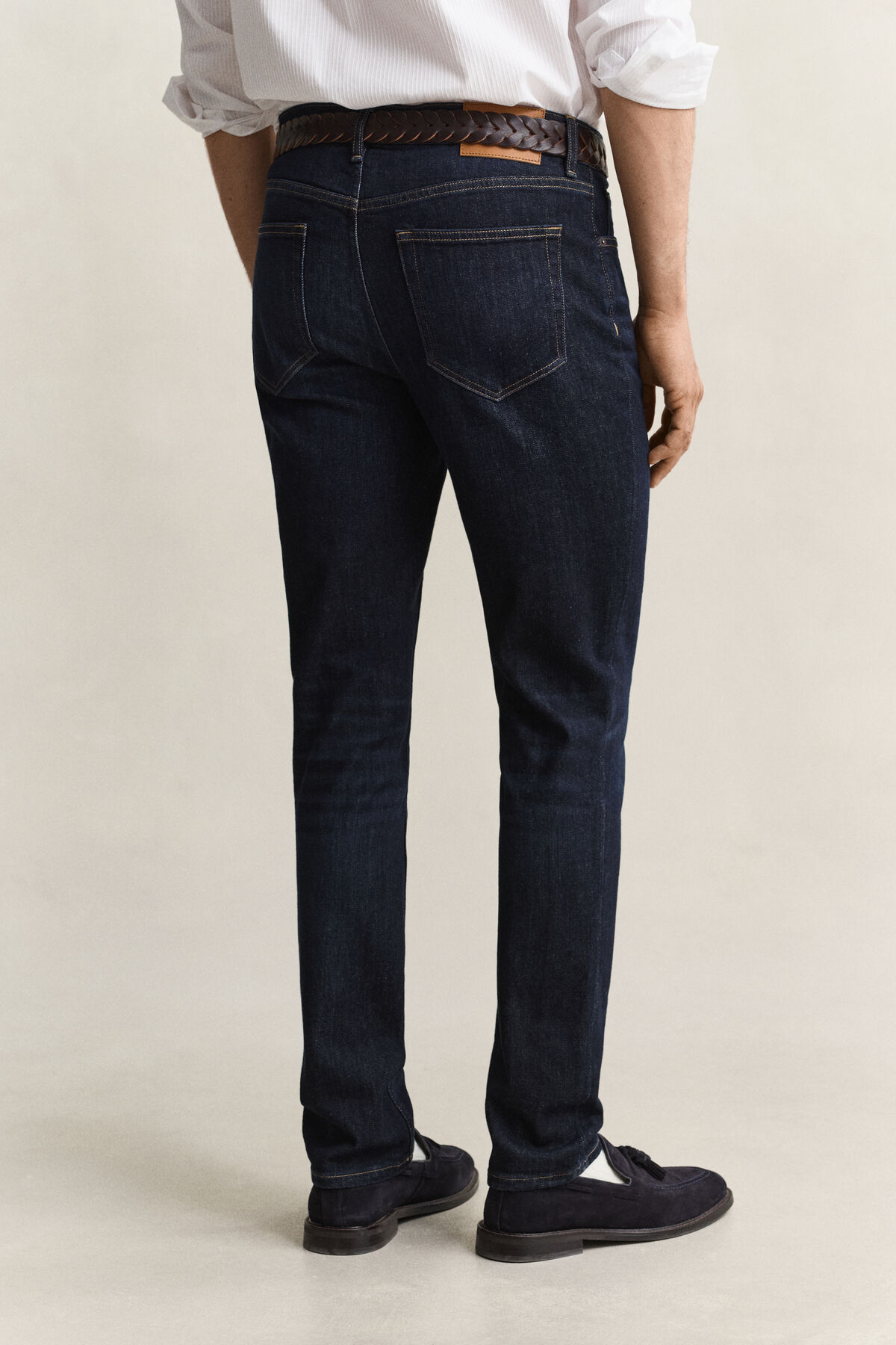 Slim Jeans — DARK BLUE BROKEN IN