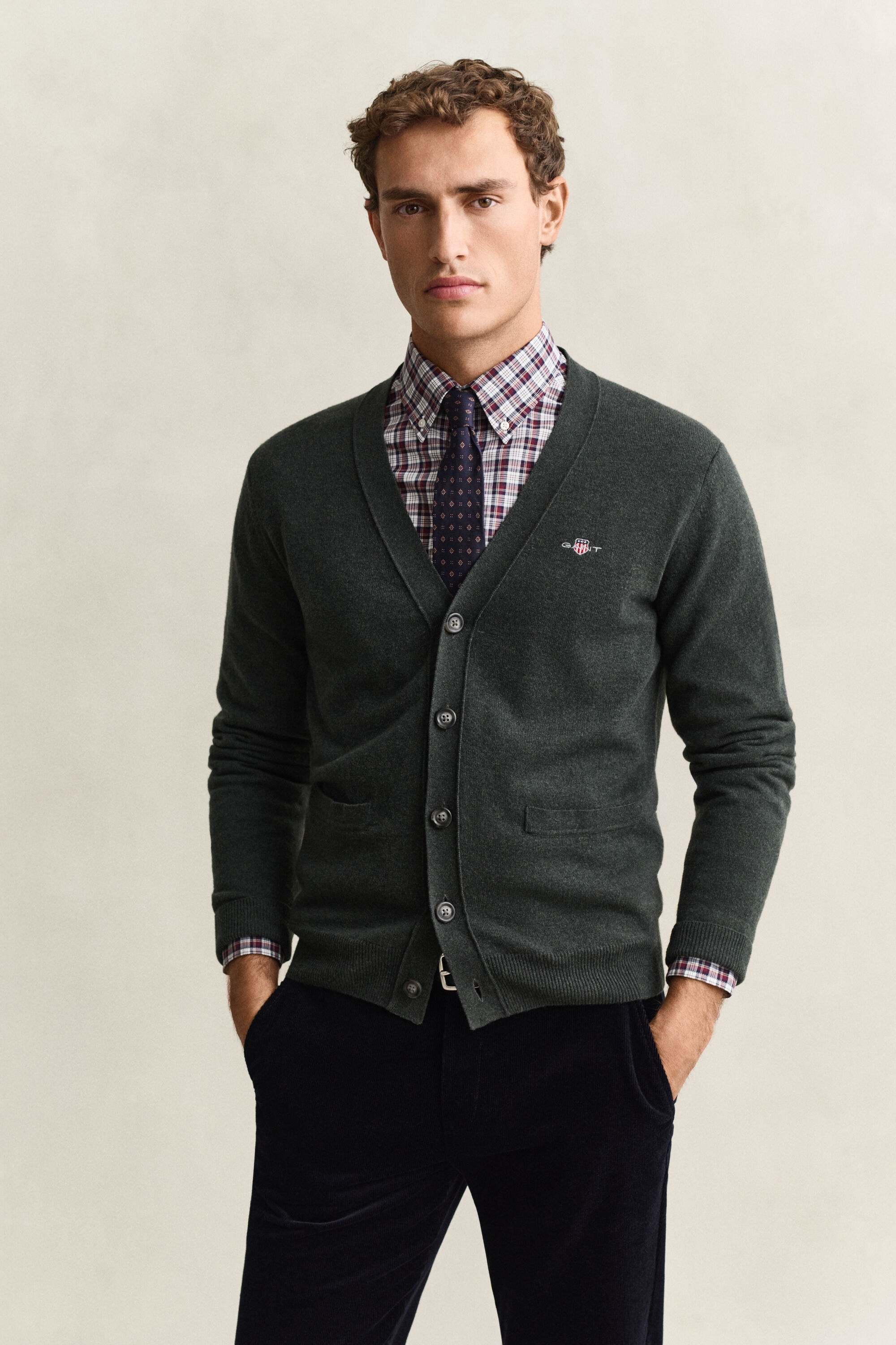 Lambswool V-Neck Cardigan