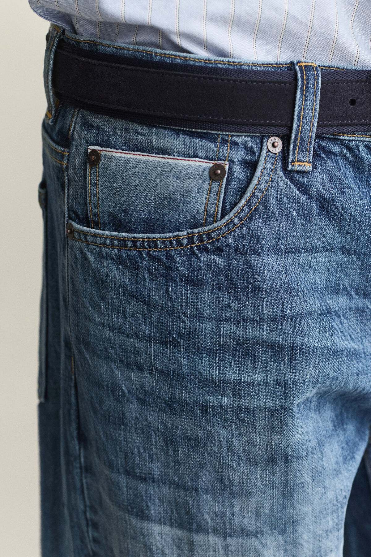 Archive Wash Jeans — DARK BLUE BROKEN IN