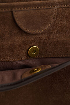 Suede Commuter Bag — SOIL BROWN 5