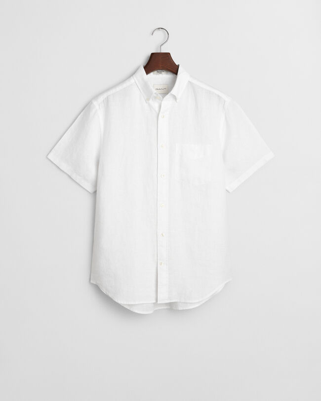 Regular Fit Short Sleeve Linen Shirt
