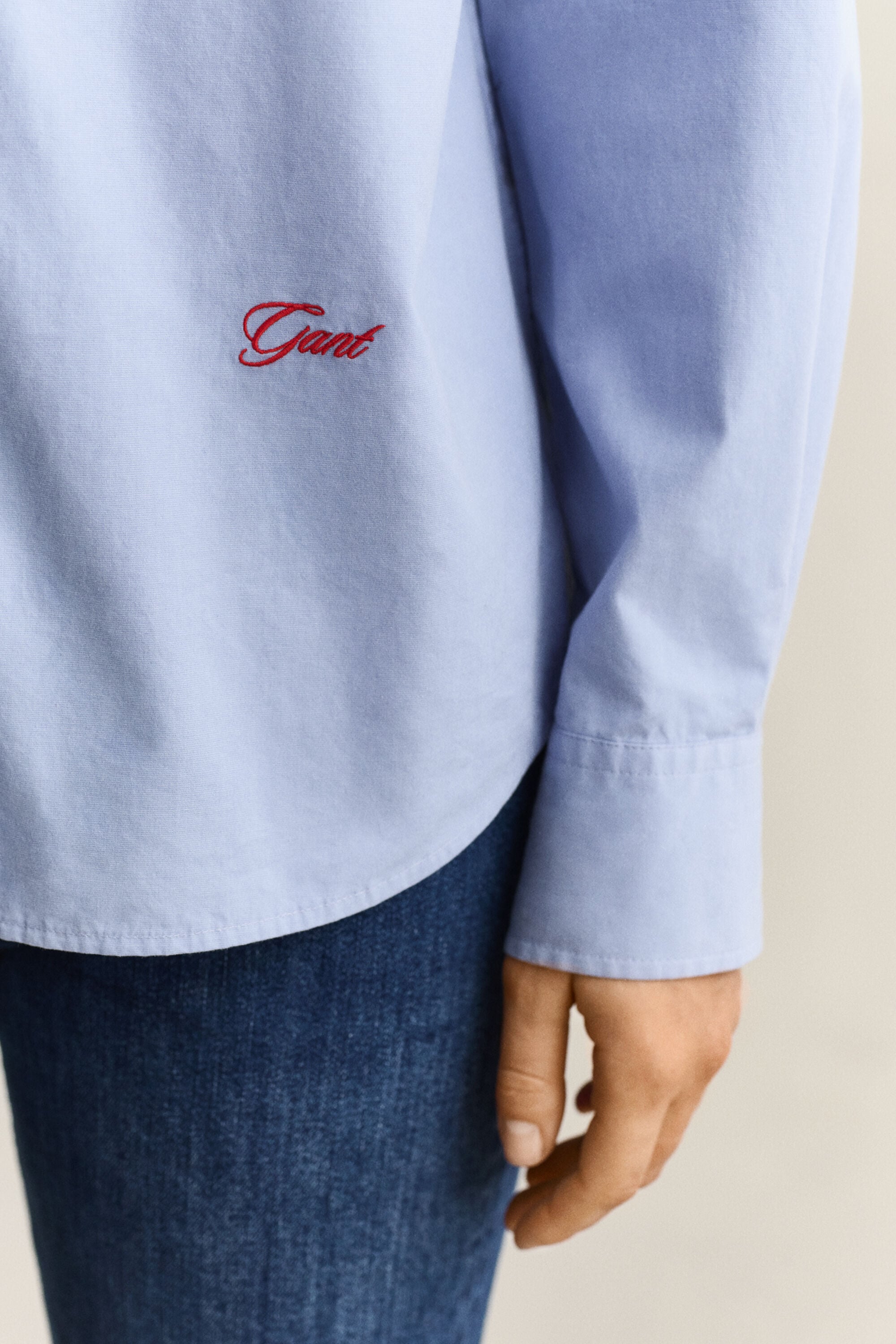 Relaxed Poplin Shirt — MISTY LAVENDER