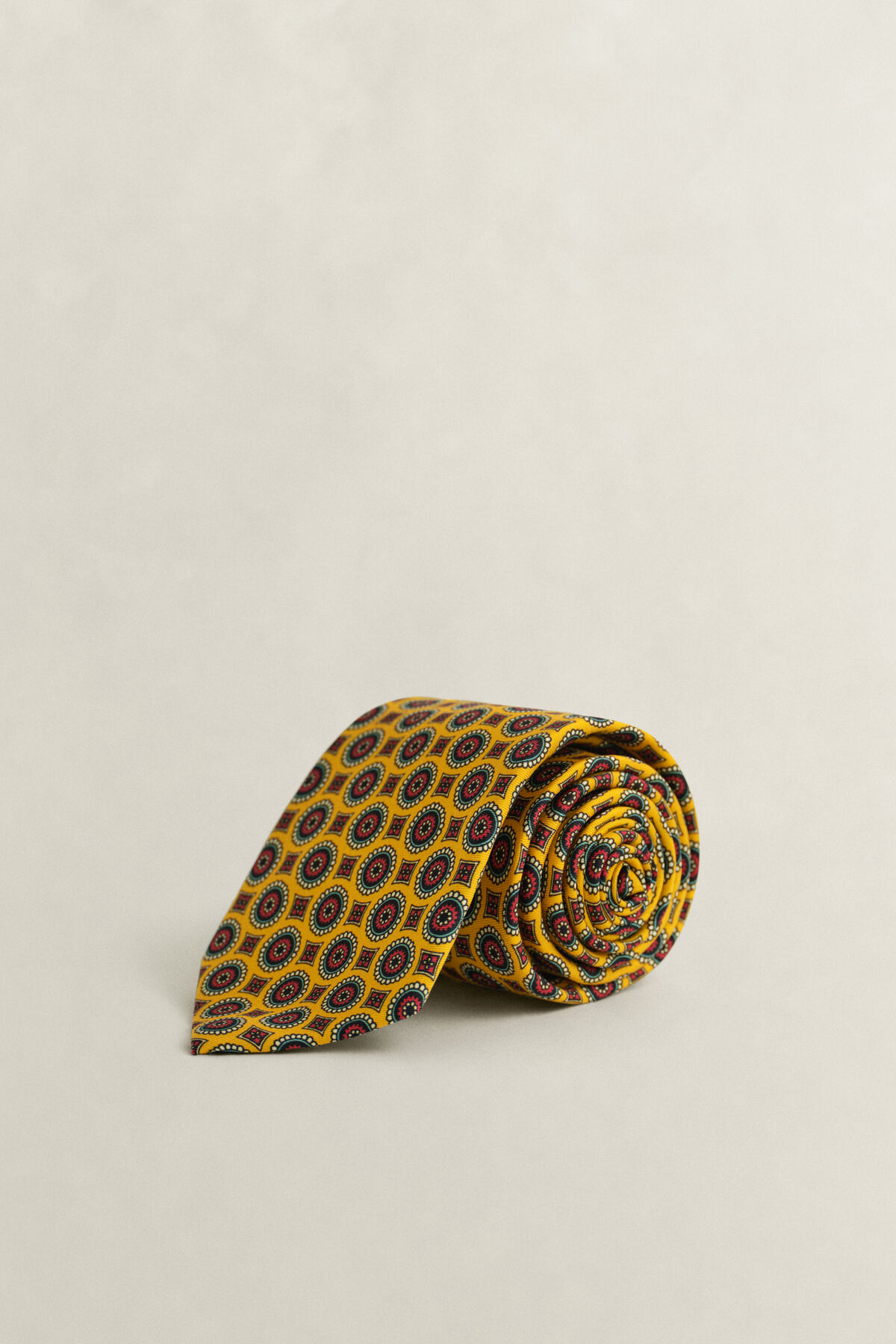 Foulard Print Tie — SUNSET GOLD