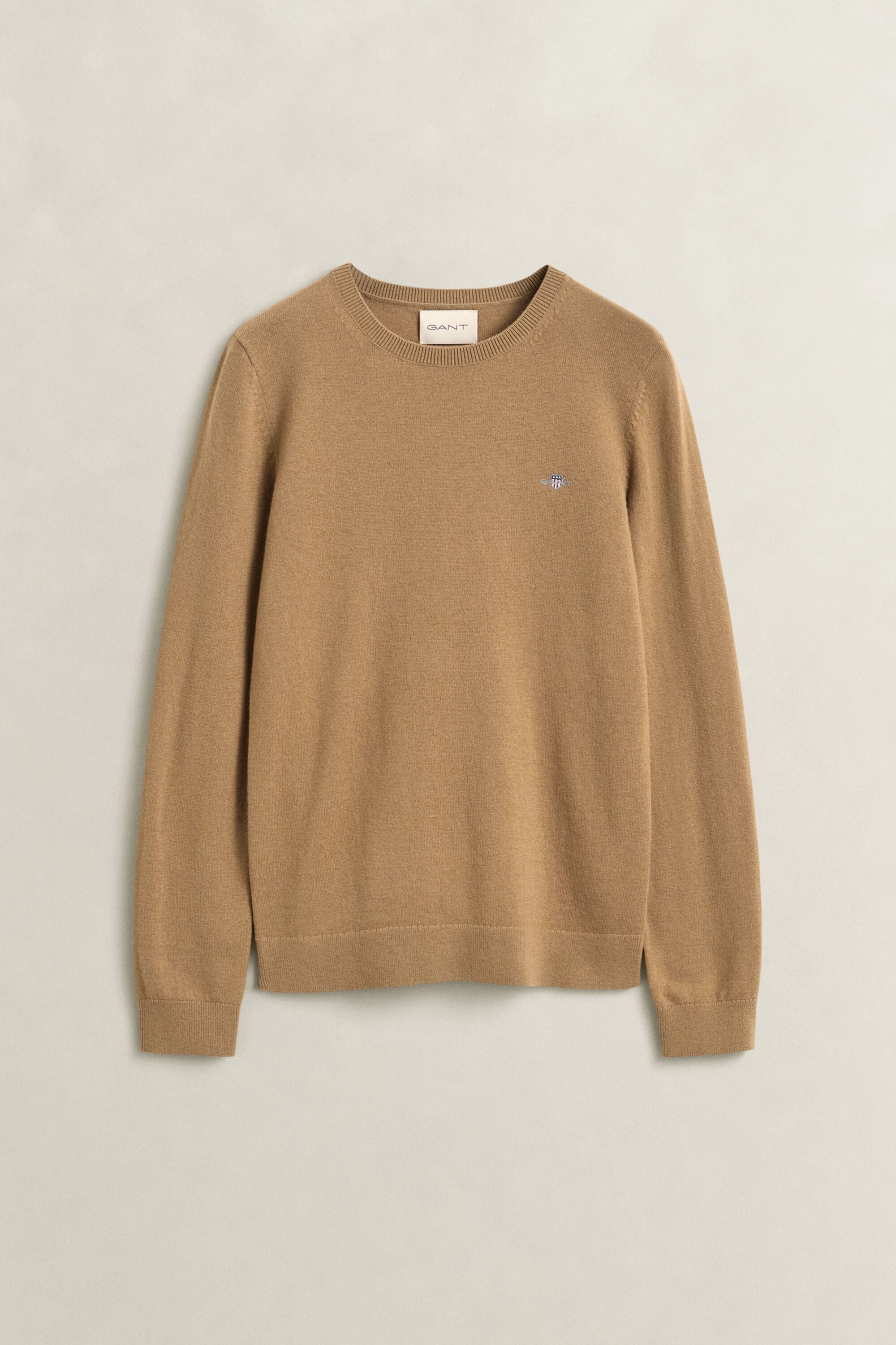 Wool Cotton Crew Neck Sweater