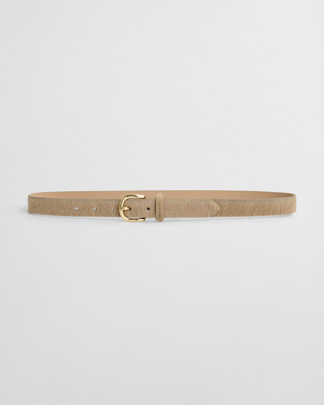 Pony Hair Leather Belt
