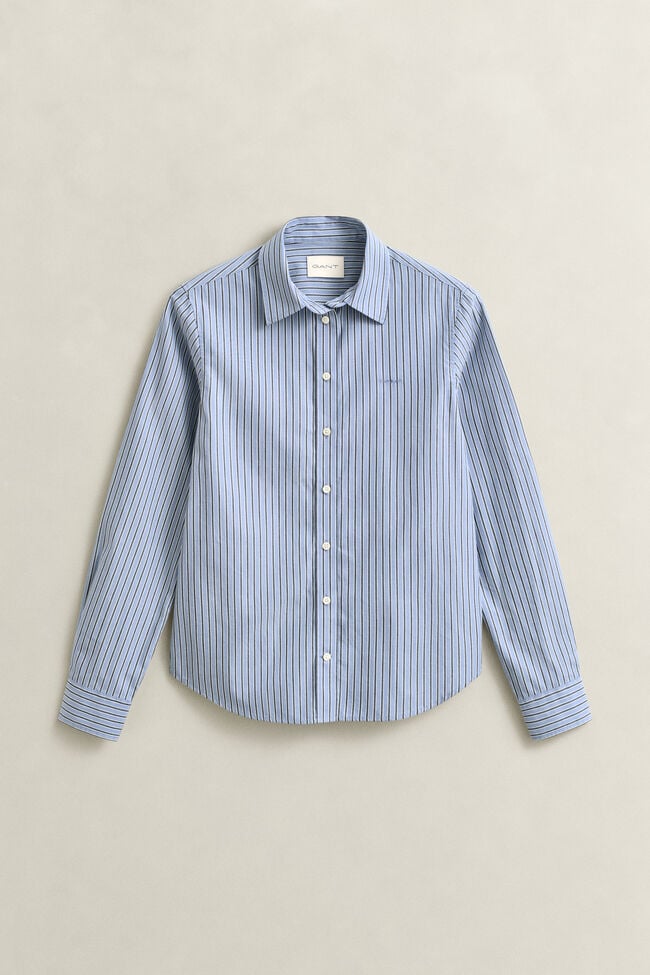 Regular Fit Striped Poplin Shirt