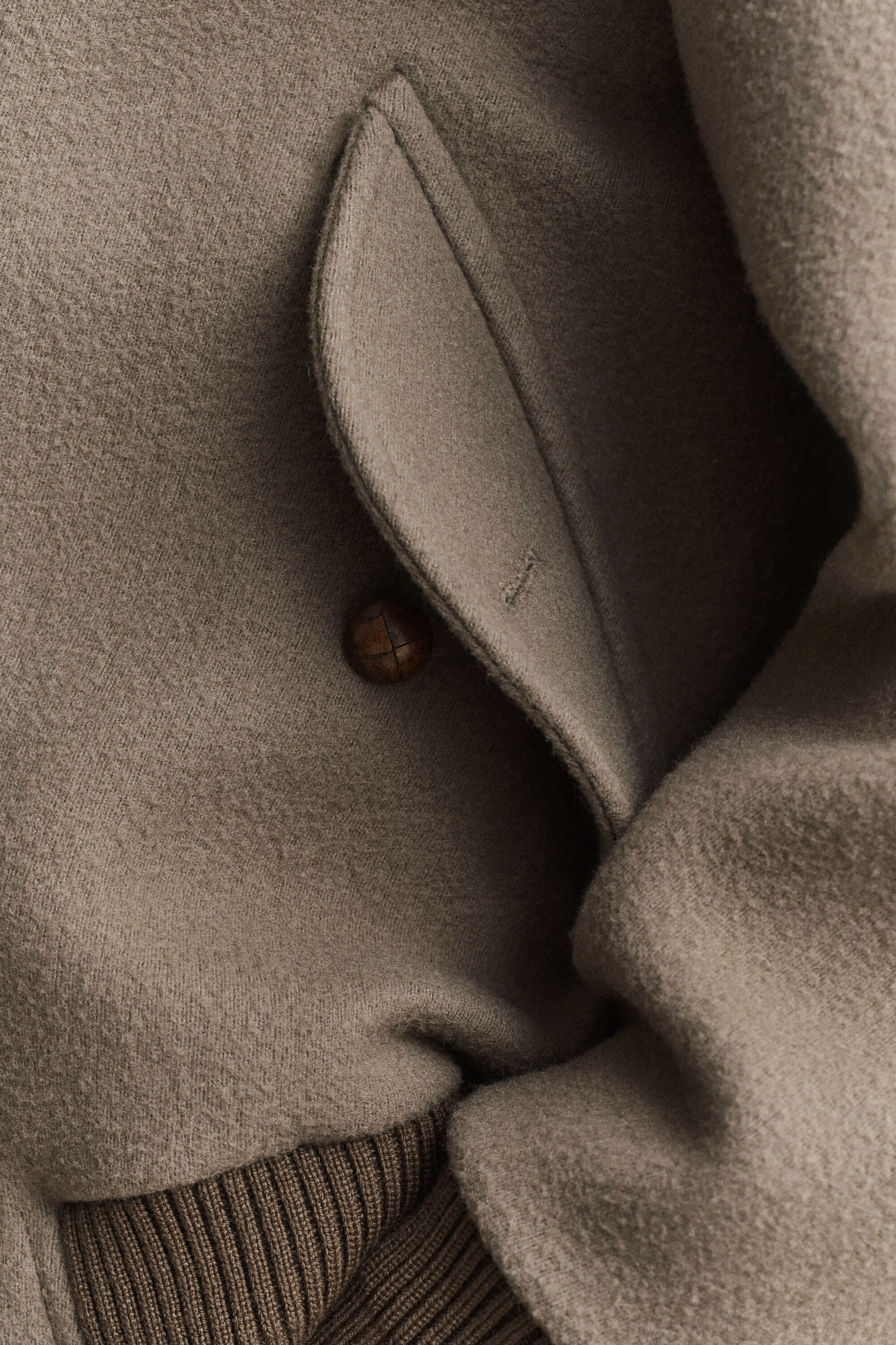 Wool Shearling Aviator Jacket