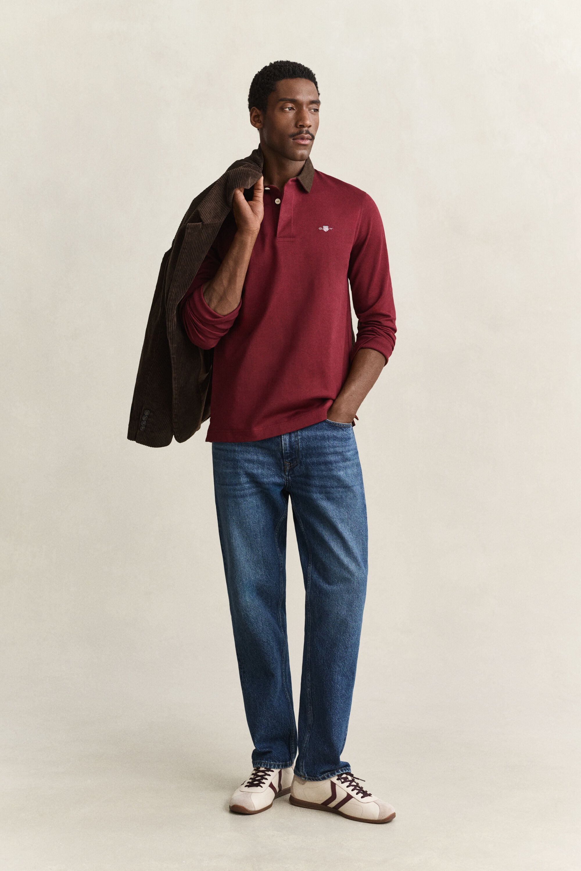 Corduroy Collar Rugger