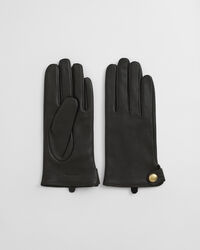 Buttoned Leather Gloves
