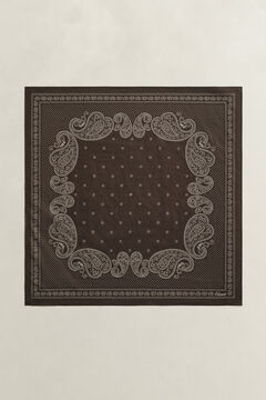 Bandana Scarf — BLACK BROWN 3