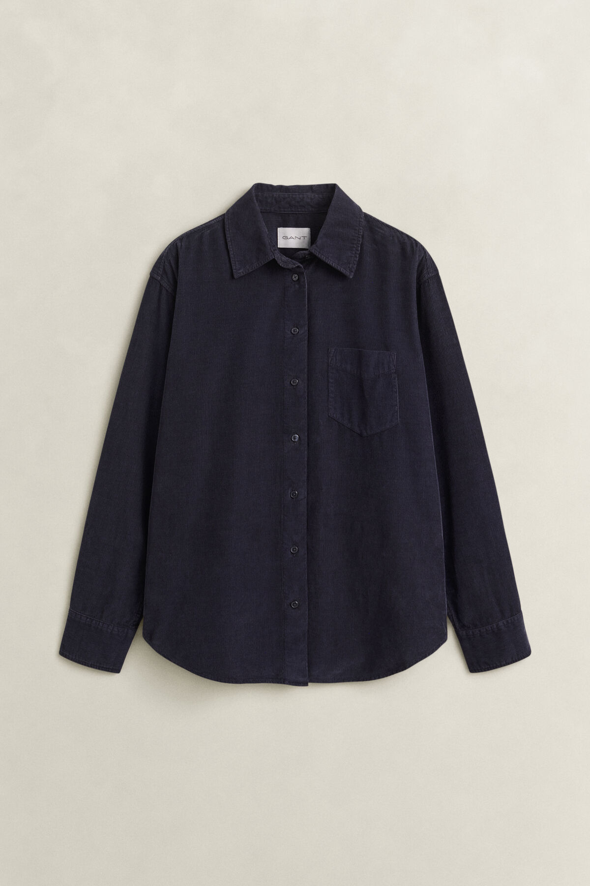 Relaxed Corduroy Shirt — EVENING BLUE