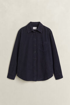 Relaxed Corduroy Shirt — EVENING BLUE 1