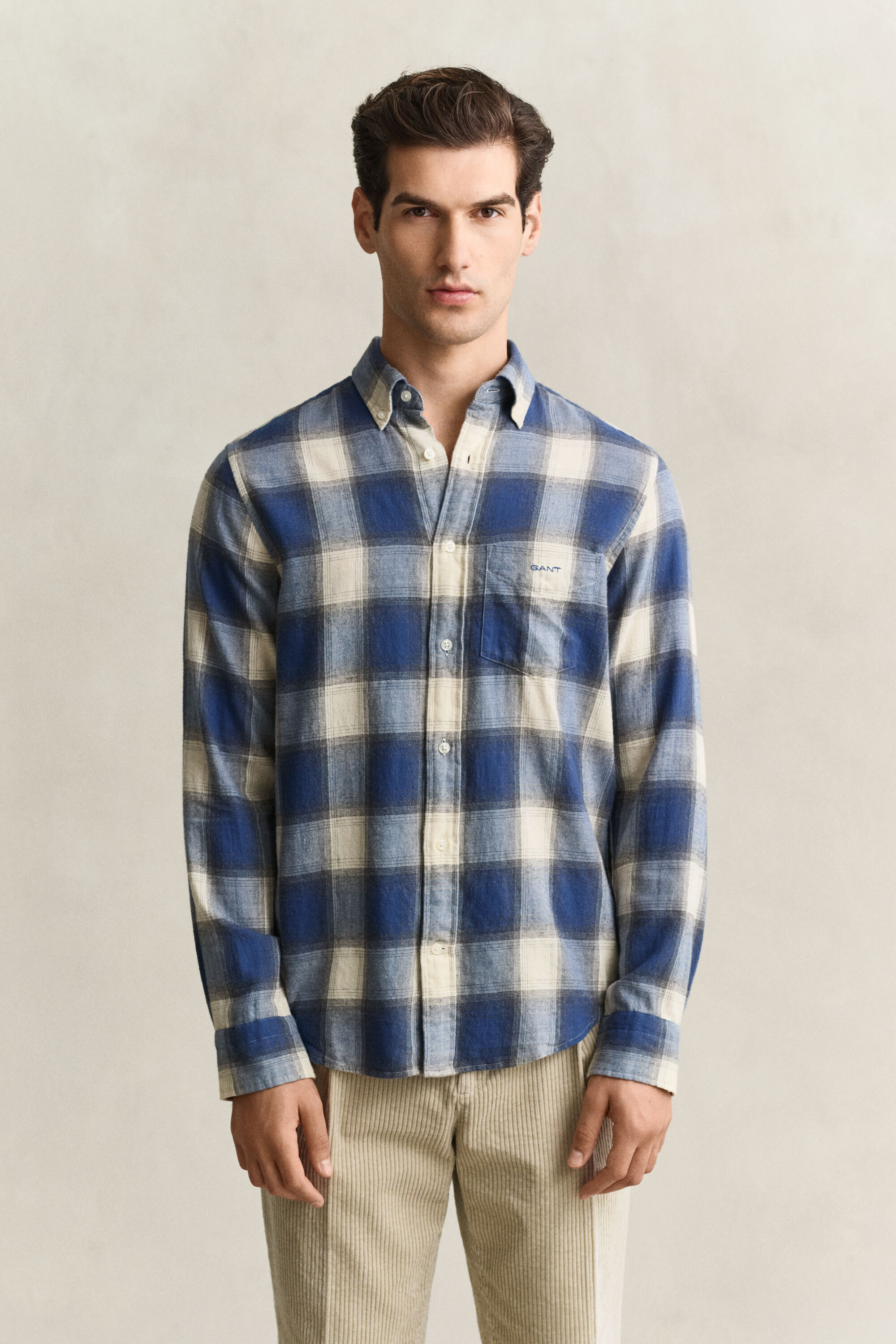 Checked Windblown Flannel Shirt