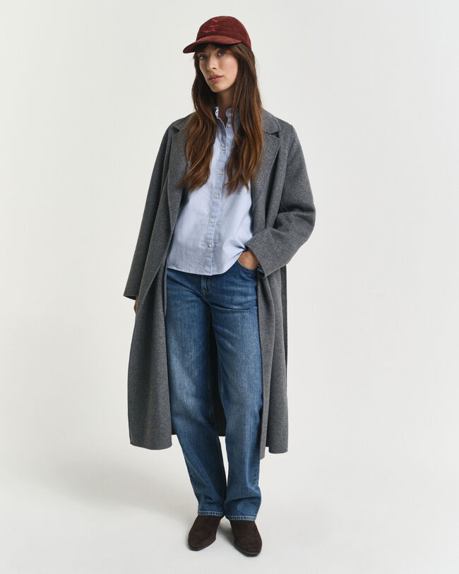 Classic Oxford Frill Blouse