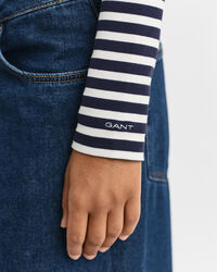 Striped Rib Long Sleeve T-Shirt