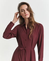 Midi Viscose Shirt Dress
