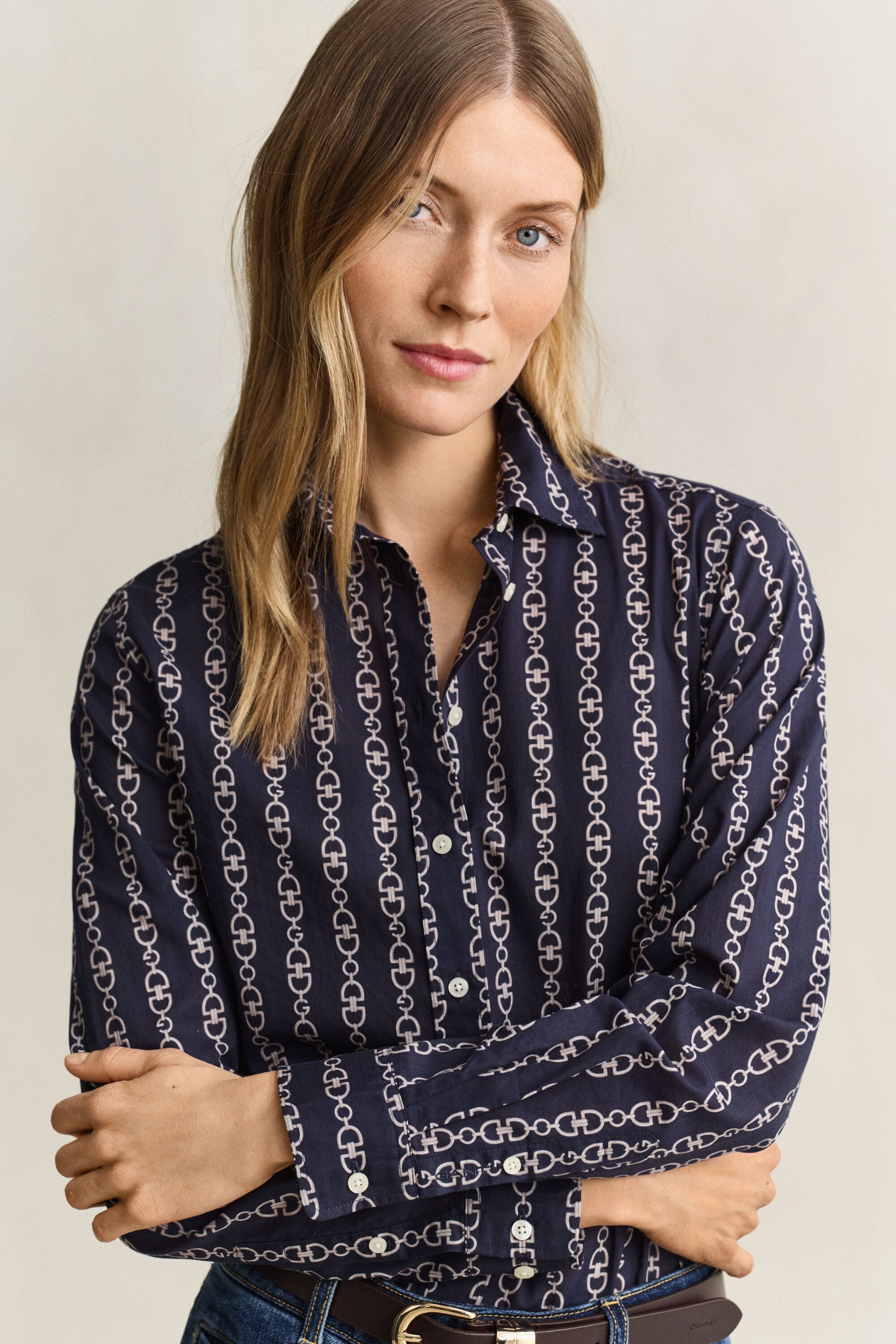 Printed Cotton Voile Shirt