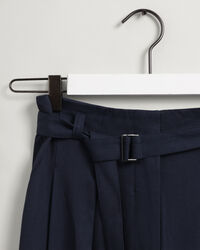 High-Waisted Fluid Pleated Chinos