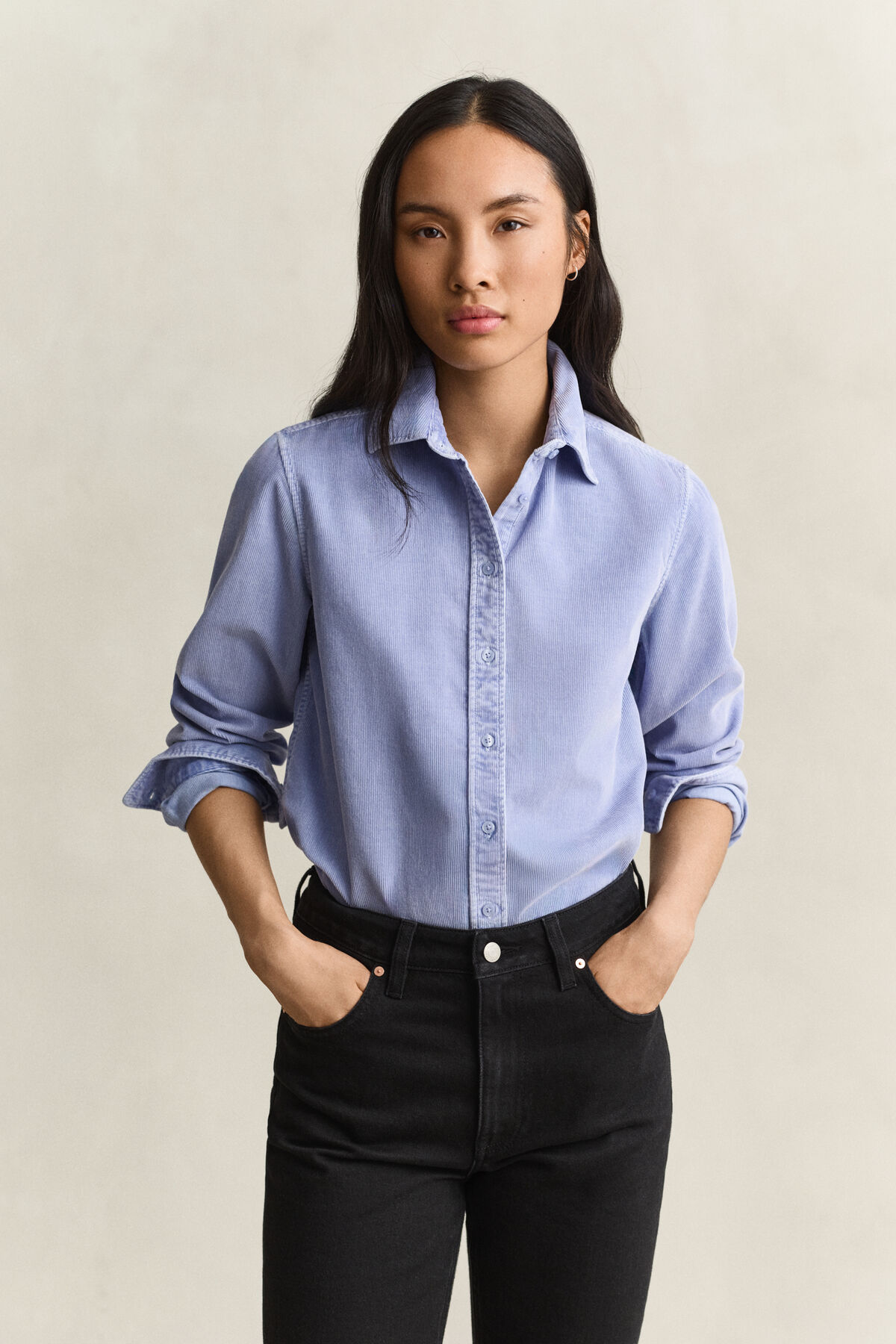 Regular Corduroy Shirt — MISTY LAVENDER