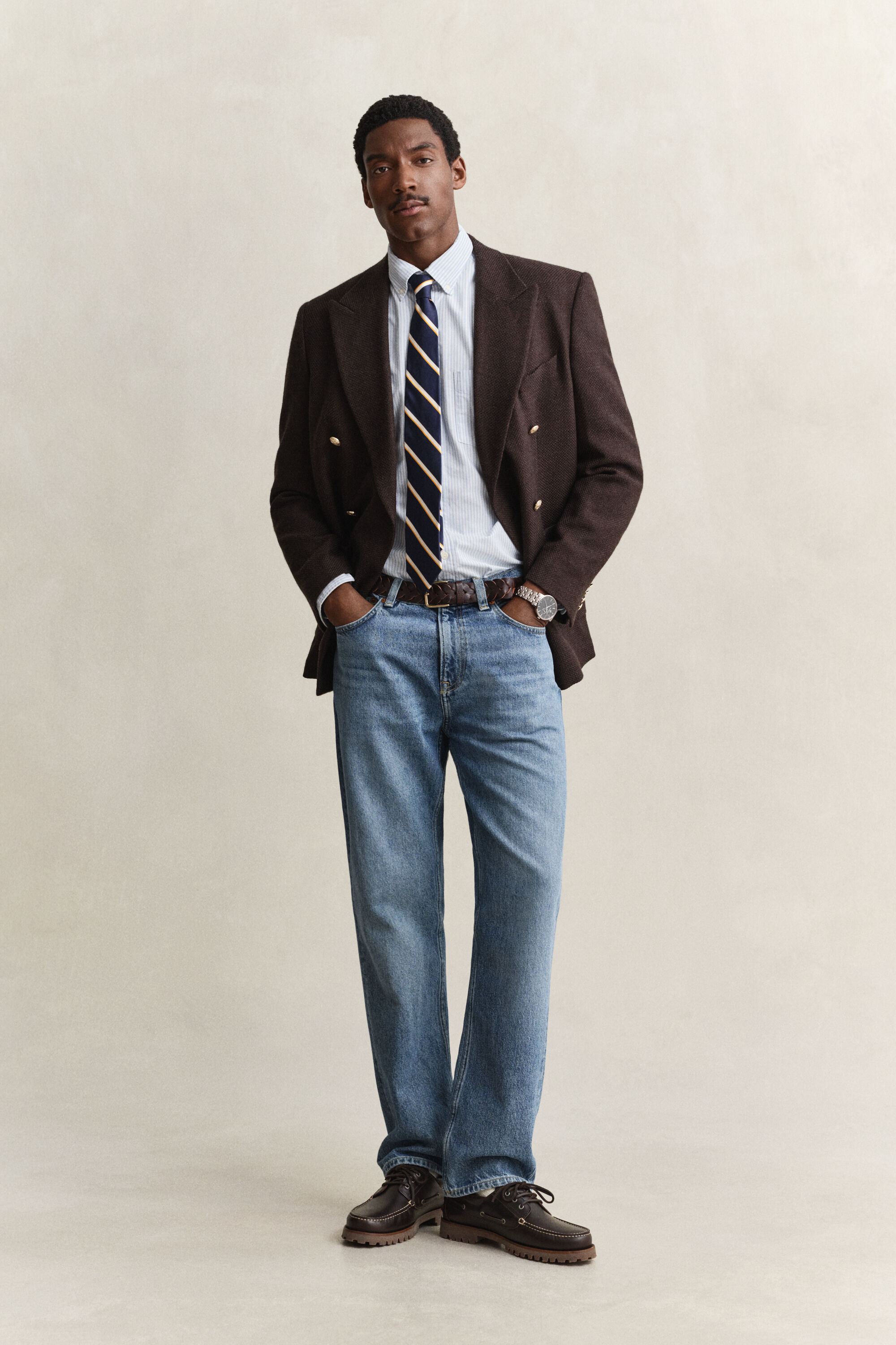 Banker Stripe Classic Oxford Shirt