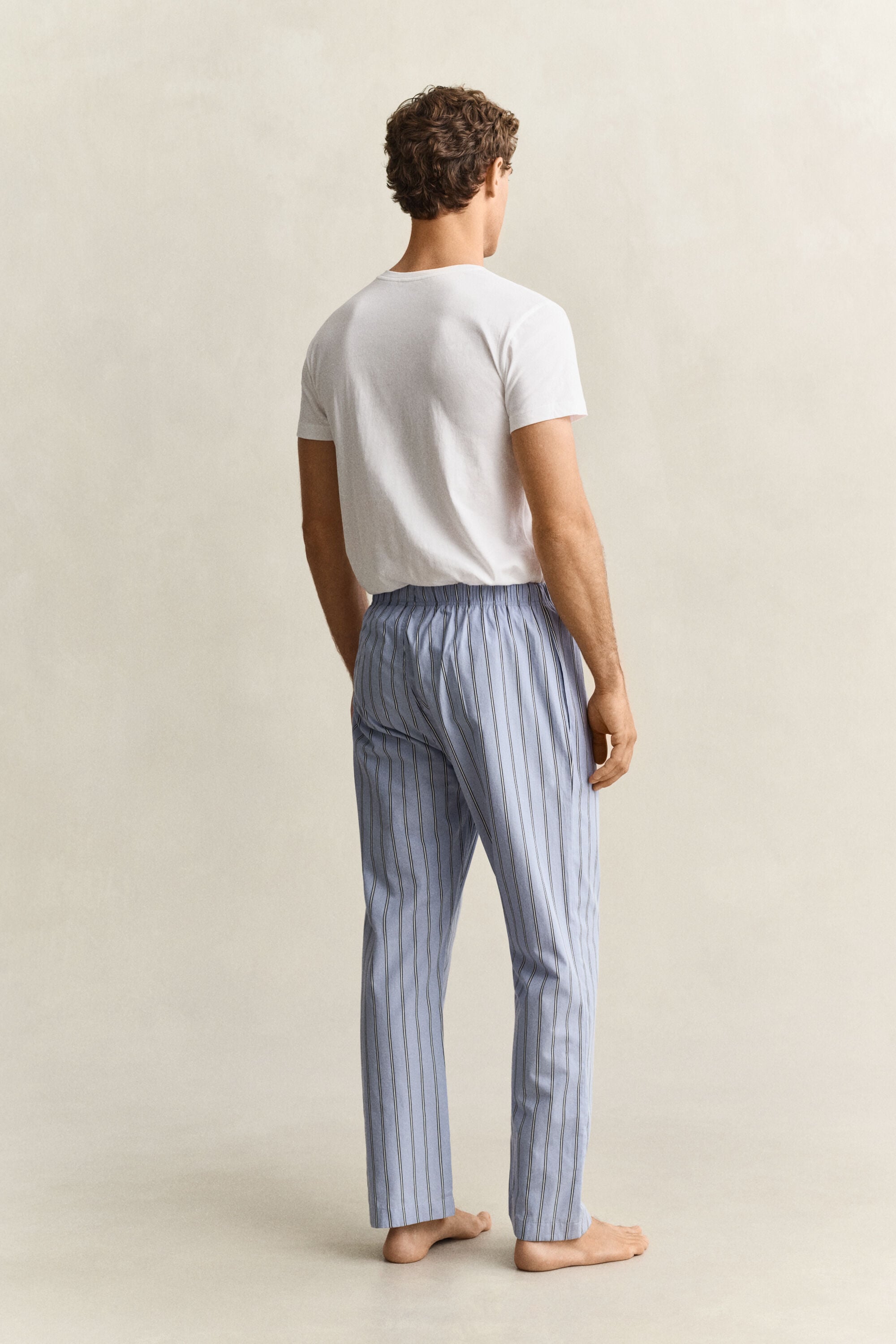 Striped Poplin Pajama Pants