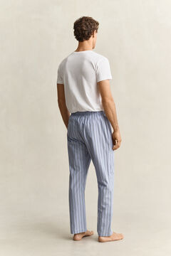 Striped Poplin Pajama Pants — LAVENDER BLUE 2