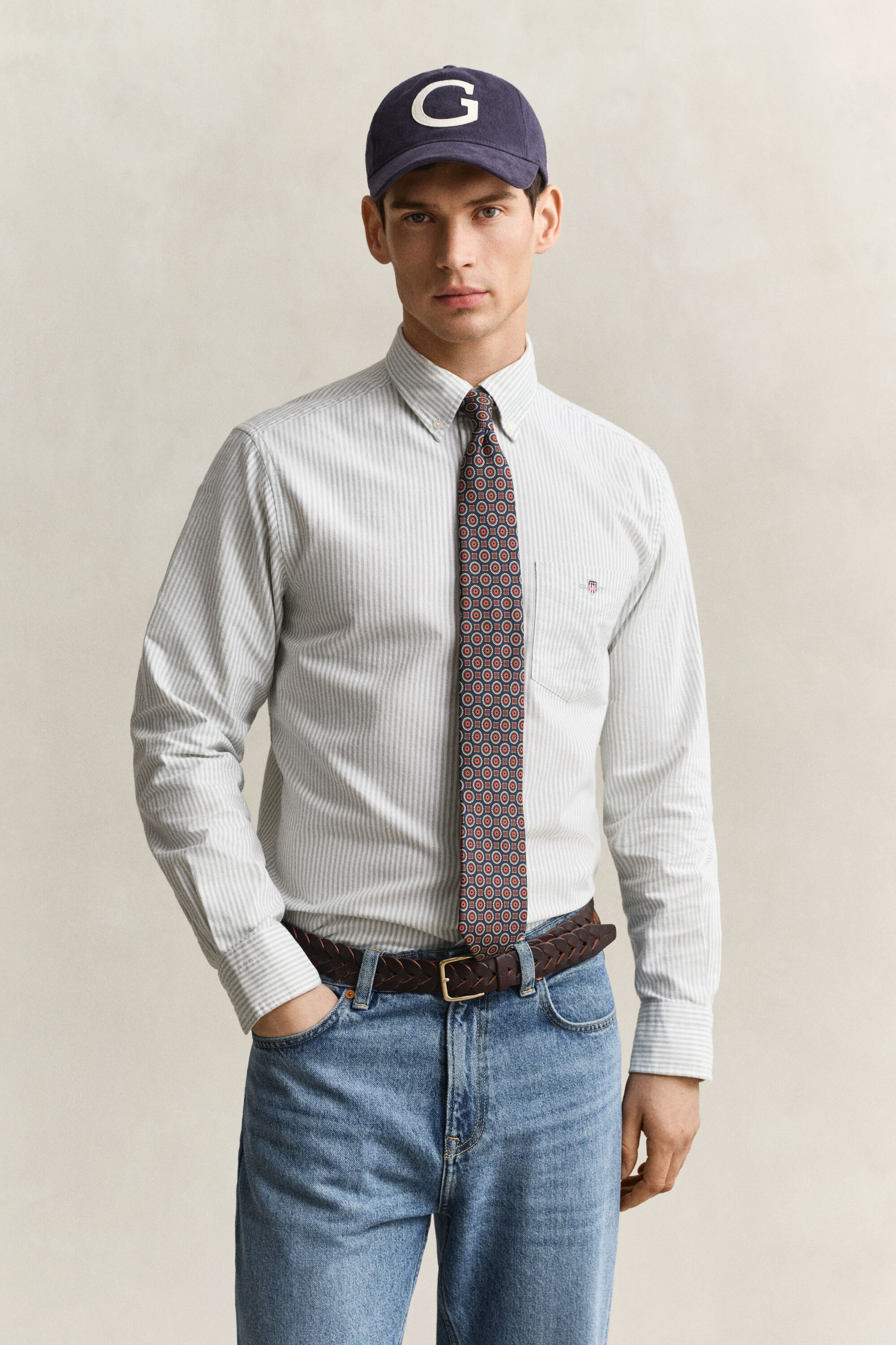 Banker Stripe Classic Oxford Shirt