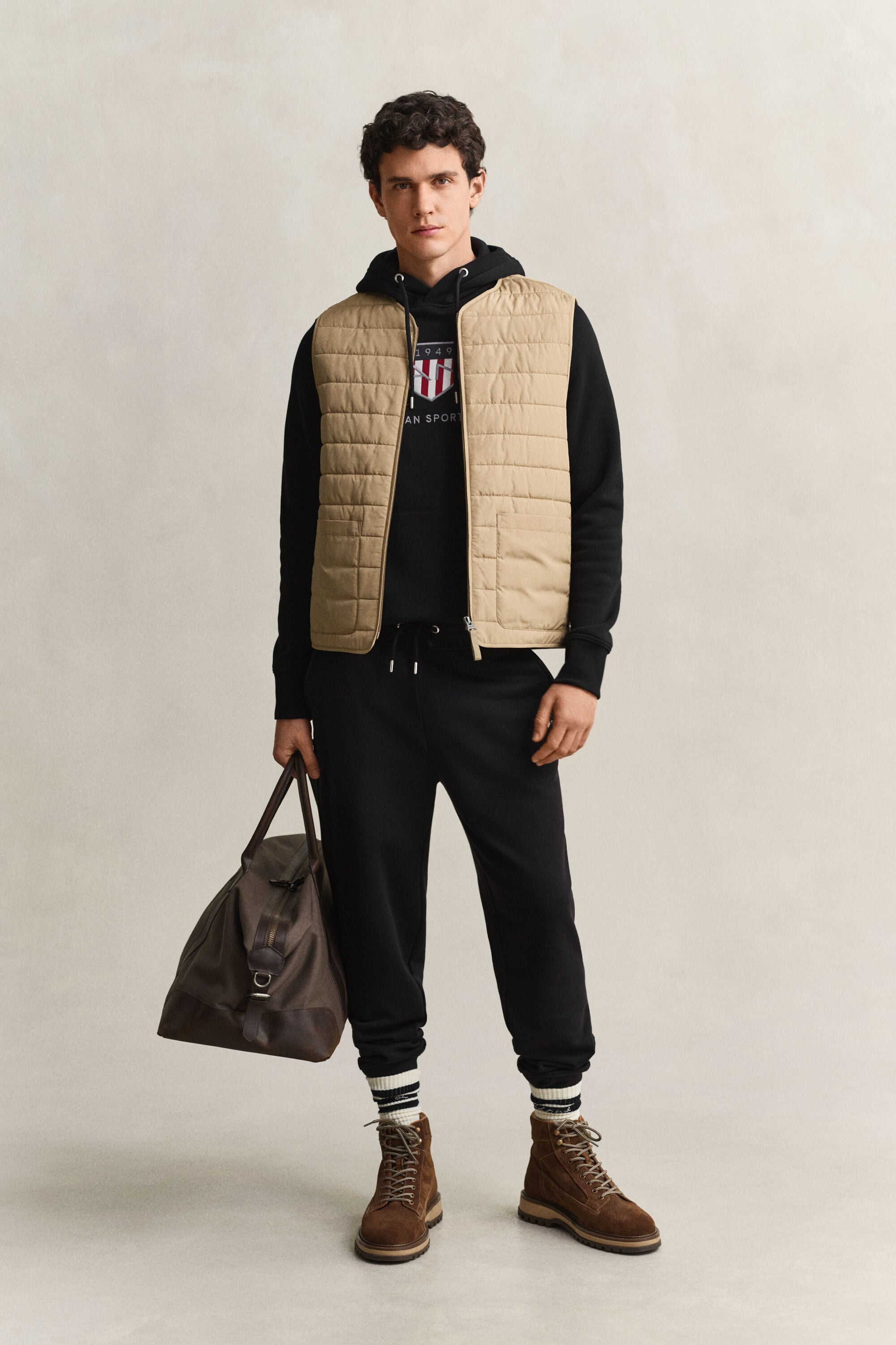 Archive Shield Hoodie — BLACK