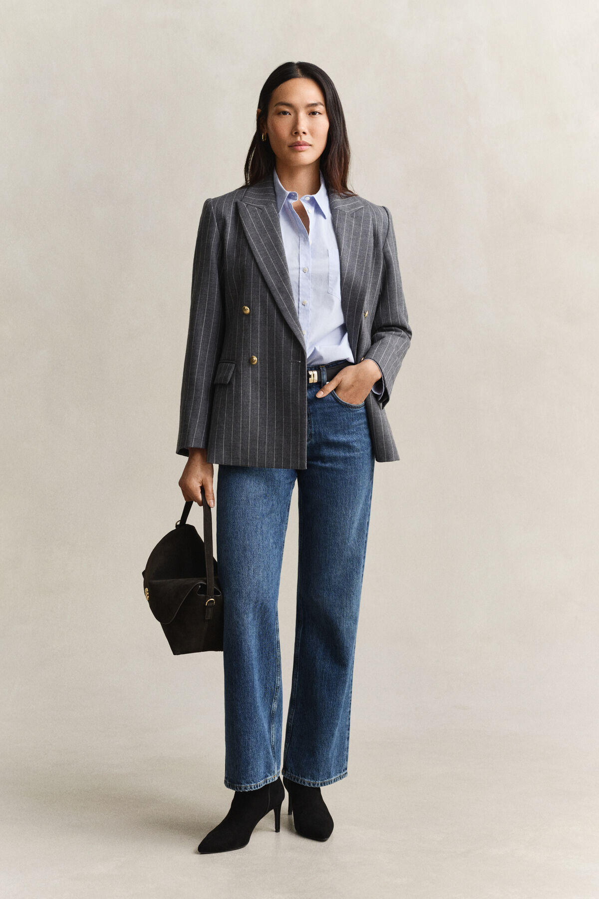 Relaxed Fit Classic Poplin Shirt — LIGHT BLUE