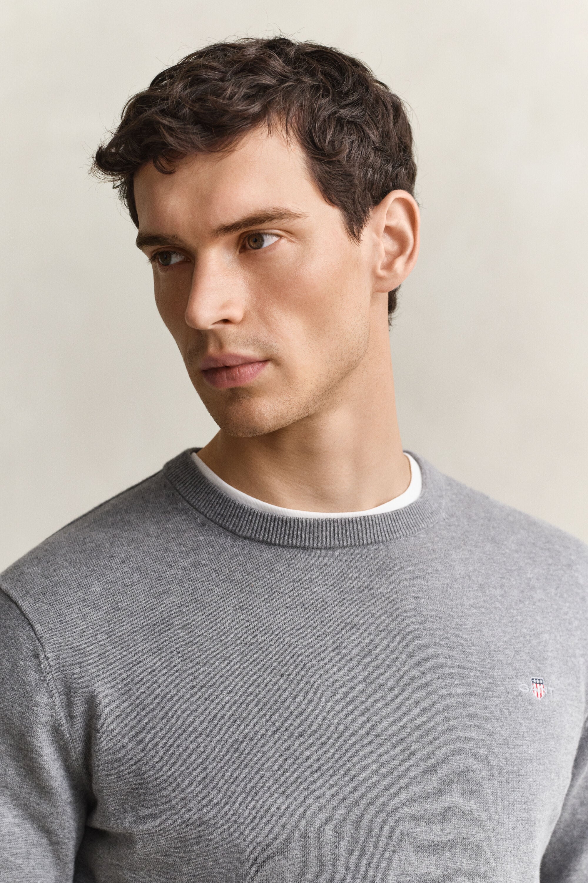 Classic Cotton Crew Neck Sweater