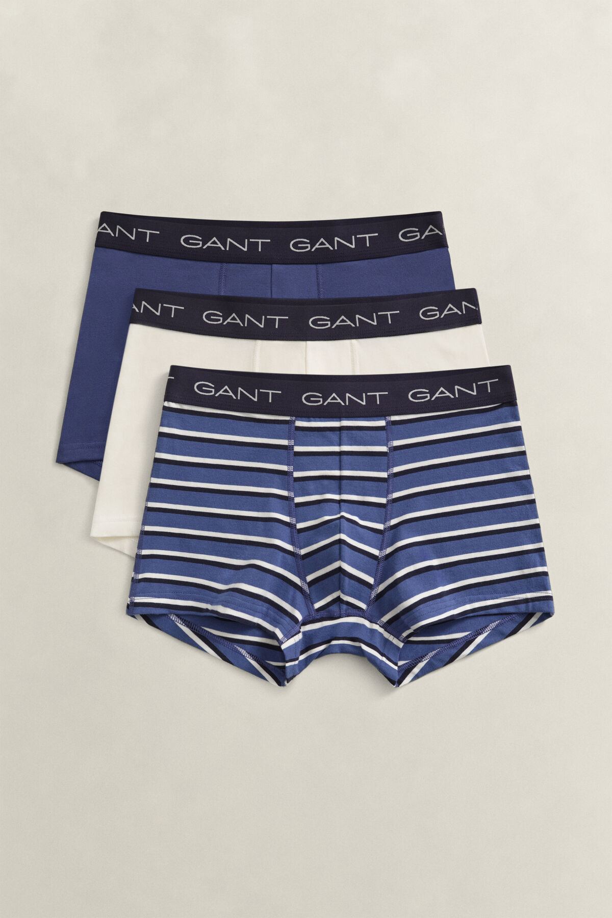 3-Pack Striped Trunks — VINTAGE BLUE